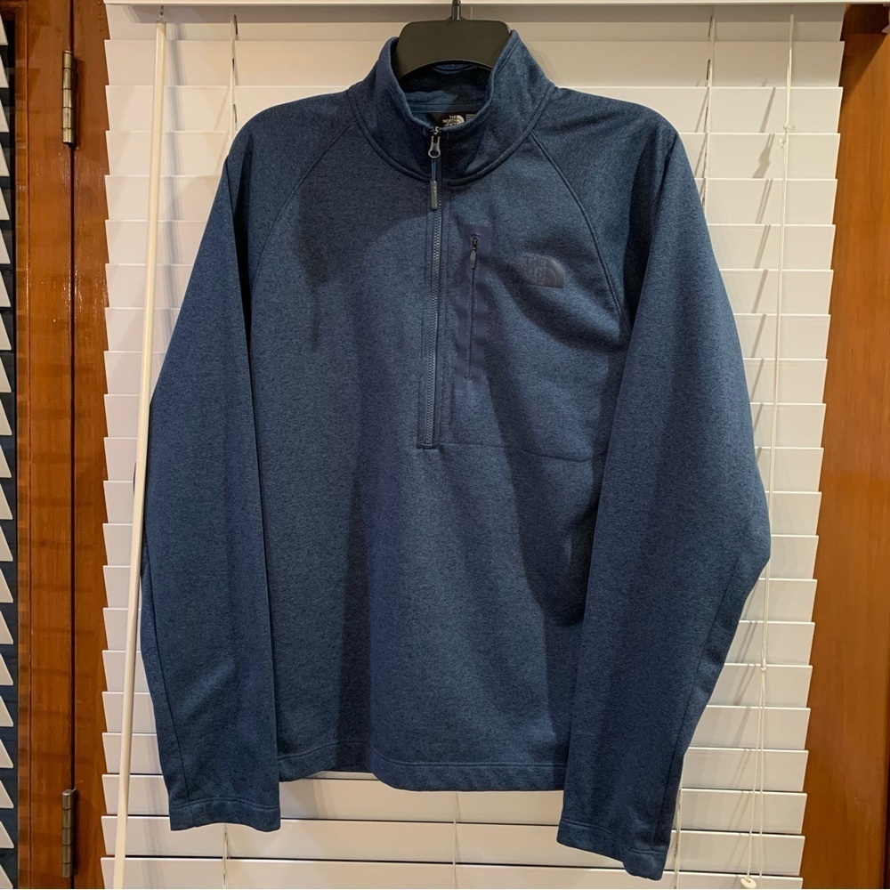 The North Face Shady Blue Canyonland Quarter Zip Pullover Jacket SZS Outdoor